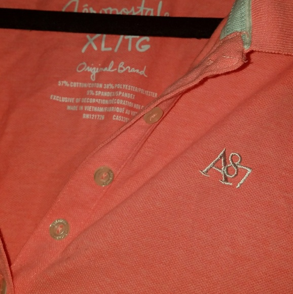 Coral Aeropostale Polo - Picture 2 of 3